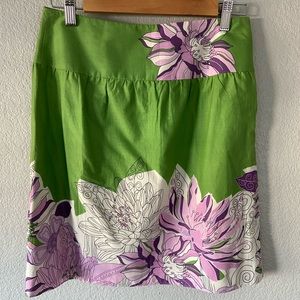 Ann Taylor Loft Petite 2 floral skirt